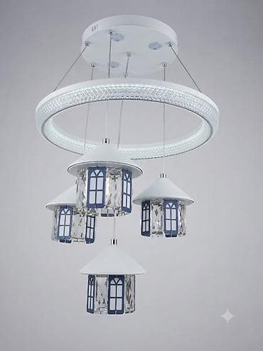 lustur ucuz: Led Çılçıraq, 4 və daha çox lampa, Metal — 1