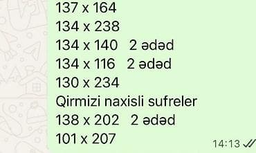 bambu tekstil: Milli üslubda süfreler satılır, örtük kimi de istifade etmek olar. Her — 10