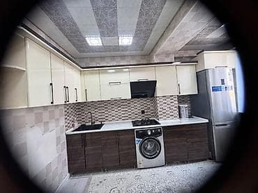 mebel ustu: Mətbəx mebeli dəsti – müasir dizayn - Üst dolablar: krem rəngli — 1