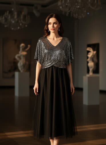 vecerni donlar: Ziyafət donu, Maksi, XL, 2XL — 3