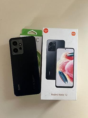redmi a10: Redmi Note 12, 128 GB, rəng - Qara, Sensor, Face ID — 3