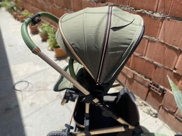 uşaq kolyaskası satışı: Uşaq arabası – Hoolada - Rəng: zeytun-yaşıl, qızılı tonlarda şassi və — 3
