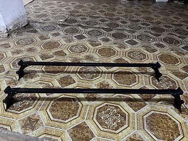 Baqajniklər: Universal avtomobil dam baqajı üçün eninə rels dəsti - 2 ədəd metal — 2