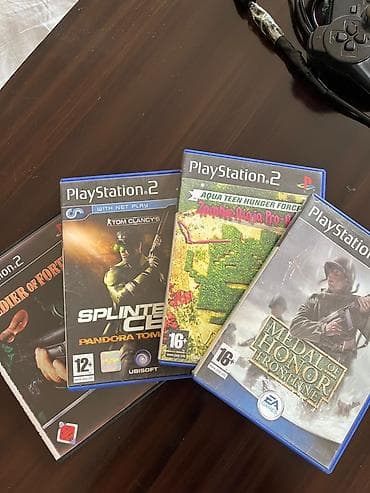 video dvd: Sony PlayStation 2 Slim komplekti Məzmun: - PS2 Slim konsolu (Sony) - — 5