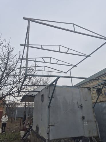 divar saat sekilleri: Metal karkaslı kölgəlik/üst örtük konstruksiyası - Material — 6