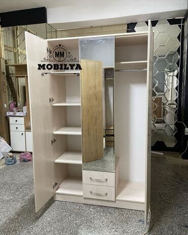 şifaner modelleri: Yeni, Açılan, 3 qapılı Düz dolab, Qarderob, paltar dolabı, Azərbaycan — 2