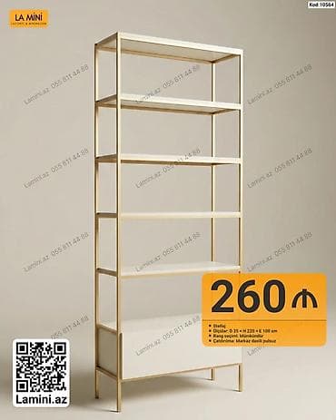 divar rəfləri: Minimalist stelli̇aj – La Mini - Material: metal karkaslı — 1