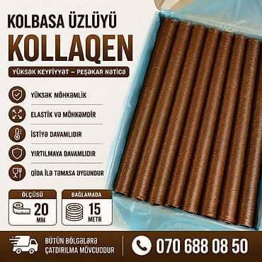 ovçular kolbasa: Məhsul: KollaQen kolbasa üzlüyü Ölcusu 20 mm bağlamada 15 metr — 2