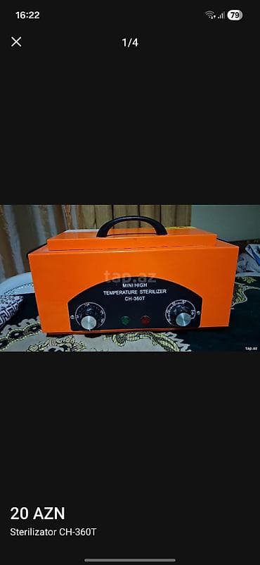 mini kran: Sterilizator CH-360T – mini yüksək temperaturda sterilizasiya qurğusu — 1