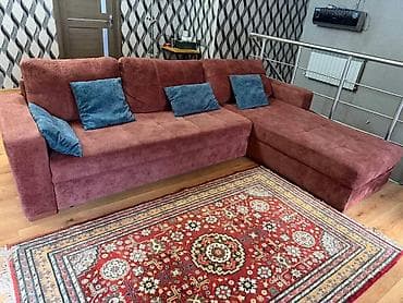 Künc divan, Açılan, Bazalı, Vеlur parça, Çatdırılma yoxdur
