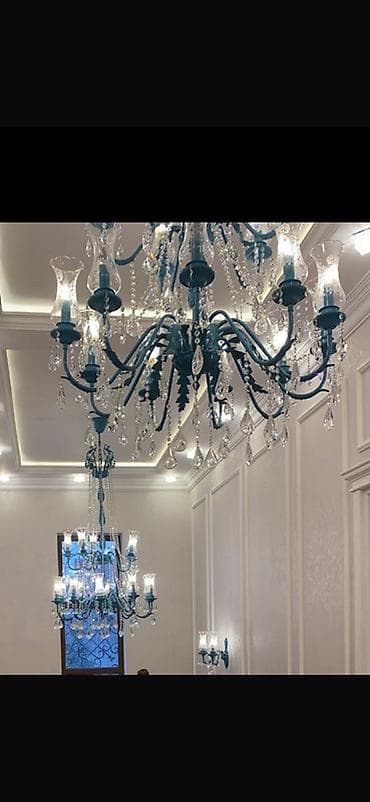 led işiqlar: Çılçıraq, 10 və daha çox lampa, Metal — 3