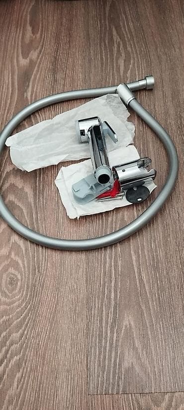 bağlama: Bide duşu başlığı (əl spreyi) - Material: xrom örtüklü korpus, boz — 6