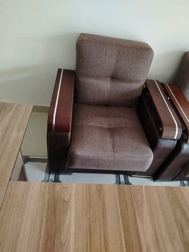 диван и 2 кресла: Б/у, Диван, Диван, С подъемным механизмом, Раскладной — 5