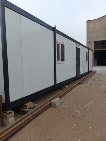 контейнер 40 тонн цена ош: 2.40 x 12.00 metrlik sendiviç ofis. Divar: 50mm Sendiviç Dam: 50mm — 1