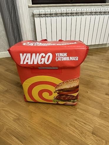 Оборудование для магазинов: YANGO yemək çatdırılması üçün termo çanta (kuryer çantası) - Brend — 1