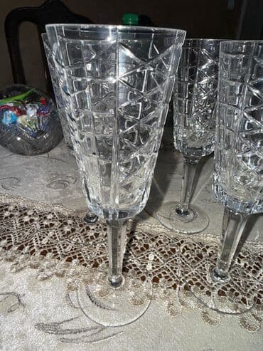 daş stəkan: Stəkanlar, rəng - Ağ, Şüşə, 6 ədədli dəst, Çexiya — 2