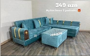 kunc divan: Künc divan, Qonaq otağı üçün, Parça, Bazalı, Açılan, Kitab — 1
