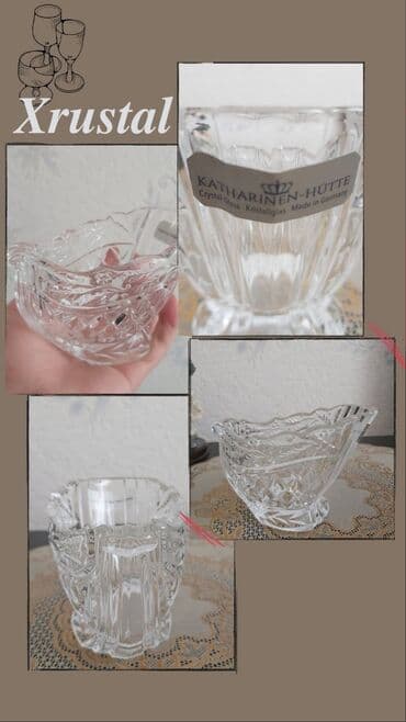 xrustal qablar: Qaz formasında xrustal istifadəsi sizin zövqünüzə qalıb almaniya — 1