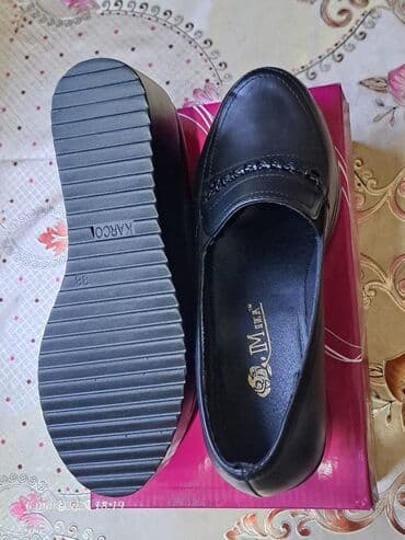 женские мокасины на шнурках: Размер: 38, цвет - Черный, Новый — 6