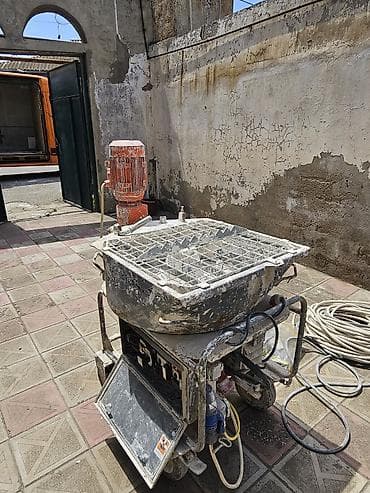 elektrik misar: Quru qarışıq suvaq aparatı (məhlul qarışdırma və nasoslama maşını) - — 2