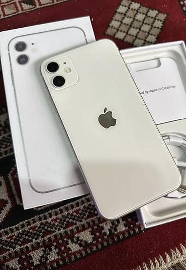 iphone 12 pro case: IPhone 11, 64 GB, Ağ, Barmaq izi, Face ID, Simsiz şarj — 1