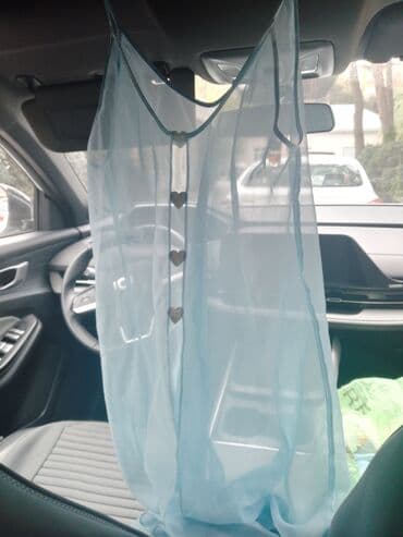 Məhsul: Yüngül, şəffaf mavi tül neglije/ev geyimi - Material: Zərif