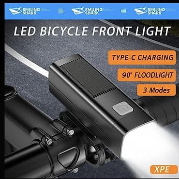Smiling Shark LED Bicycle Front Light – ön velosiped fənəri - XPE LED