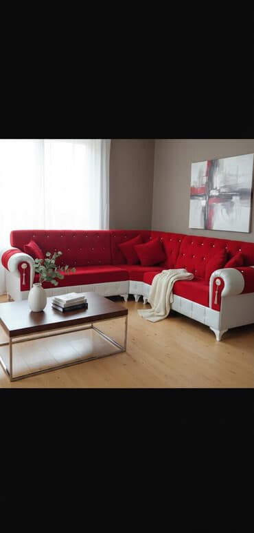 işlenmiş stollar: Künc divan, İşlənmiş — 2