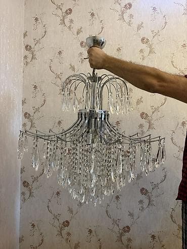 Çılçıraq, 10 və daha çox lampa, Xrustal — 2
