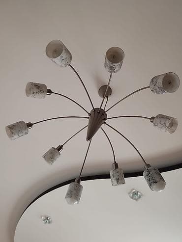 evkalipt agaci satilir: Çılçıraq, 10 və daha çox lampa, Metal — 4