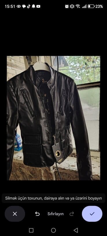 dəst geyimlər instagram: Qadın geyimləri dəsti 1) Qara dərimsi gödəkcə - Marka: Ganni — 10