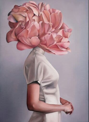 qadin sekilleri: 🖼️Tək tablo. 🌷Xanım portreti.🌷 👁️Kətan, yağlı boya. 💙Qiymətlər ölçü — 11