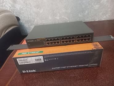 Monitorlar: D‑Link DES‑1024D 24-port Fast Ethernet switch Xüsusiyyətlər: - 24x — 7