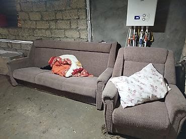Классический диван, 2 кресла, Без подьемного механизма, Нераскладной — 1