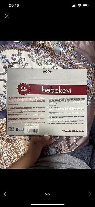pişik yumşaq oyuncaqlar: Bebekevi Baby Sling. Panda babyden 125 manata alınıb, heç istifadə — 3