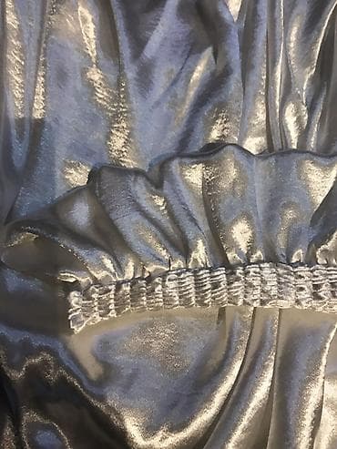 stringer alt geyimi: 36 ölcü ağ Gümüşü-metallik parıltıya malik atlas/velur teksturasında — 4