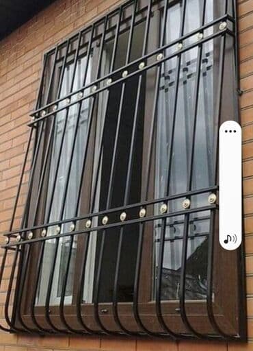 demir barmaqlıqlar: Pəncərə üçün nəzərdə tutulmuş bu metal barmaqlıqlar həm — 3