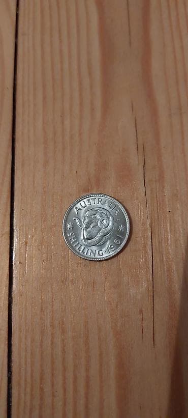 Sikkələr: Avstraliya Şillinqi – 1961 - Nominal: 1 şillinq - Ölkə: Australia — 2