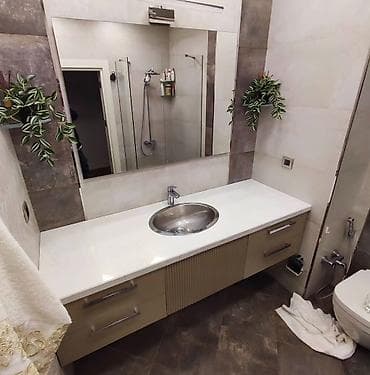 Sifarişlə ev mebeli: Düz dolab, Hamam üçün, Açılan, Korpuslu — 3