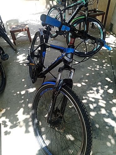 bicycle: Hodaka dağ velosipedi - Çərçivə: yüngül alaşımlı metal, qara-mavi — 1