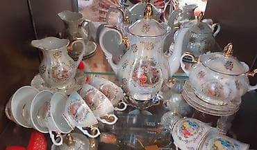 caydan dəsti: Çay dəsti, rəng - Ağ, Farfor — 3