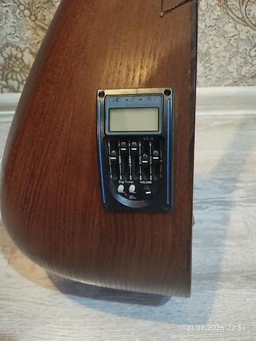 sazlar: Elektrik saz – piezo/preamplifikatorlu - Korpus: ağac, tünd qəhvəyi — 2