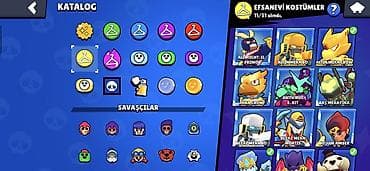 don geyim: Brawl Stars hesabı – yüksək kuboklu və zəngin kosmetik kolleksiya - — 3