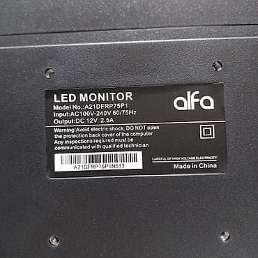 dell notebook: Monitor “22inch ALFA21DFRP75P1 22inch” ⭐Monitor 22inch ALFA21DFRP75P1 — 10