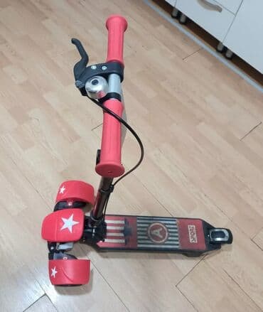 трюковой самокат в бишкеке: Uşaqlar üçün bu qırmızı və qara skuter möhkəm təkərlərə və davamlı — 1