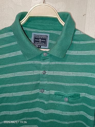 Личные вещи: Мужское поло, XL, цвет - Зеленый — 1