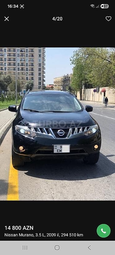 şlanq satışı: Nissan Murano: 3.5 l | 2009 il Krossover — 4
