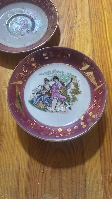 hediye qutulari: Boşqablar, 2 ədədli dəst, rəng - Bənövşəyi, Keramika — 1