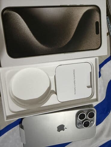 iphone rengleri: IPhone 15 Pro, 256 GB, Natural Titanium — 6
