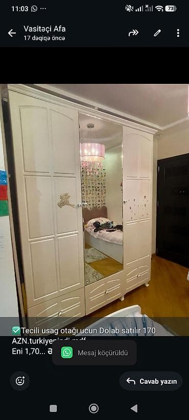 ✅Tecili usag otağı ucun Dolab satılır 170 AZN.turkiyenindi.mdf. Eni lalafo.az -da ✅Tecili usag otağı ucun Dolab satılır 170 AZN.turkiyenindi.mdf. Eni